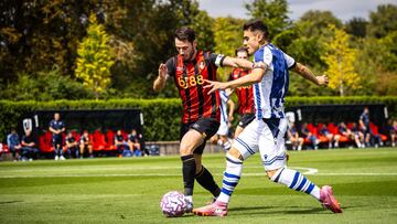 Ander Barrenetxea, en el partido contra el Bournemouth.