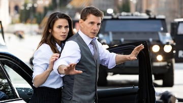 Tom Cruise y Hayley Atwell en 'Misión imposible'