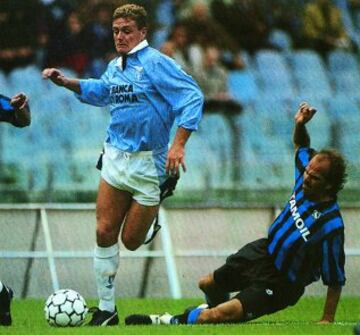 Paul Gascoigne estuvo en el Lazio entre 1992 y 1995.