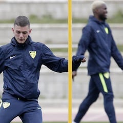 Lestienne, receptivo: "Me gusta todo de Málaga"