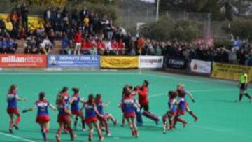 Las jugadoras del Polo celebran su clasificaci&oacute;n.