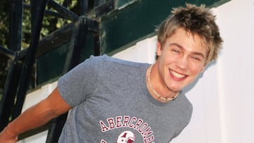 El exmodelo y actor Chad Michael Murray en los sets de grabación de "Gilmore Girls".