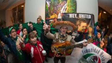 El mariachi se hizo presente en el hotel de concentración