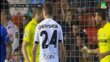 Cherysev, durante el partido.