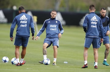 Buenos Aires 03 Octubre 2017
Eliminatorias Rusia 2018
Entrenamiento de la Selección Argentina previo al partido contra Peru, en el Predio Julio H Grondona.
Lionel Messi de Argentina
Foto Ortiz Gustavo