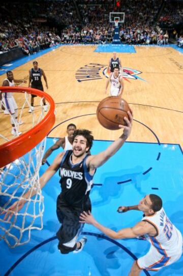 Ricky Rubio juega con los Minnesota Timberwolves desde el 2011.