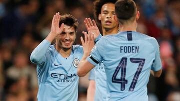 Brahim y Foden, jugador del Manchester City.