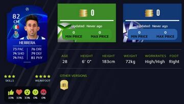 FIFA 19 aún no registra el cambio facial de Héctor Herrera