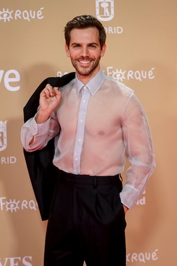 El actor Marc Clotet en la alfombra roja de la 30 edición de los Premios José María Forqué, en el Palacio Municipal de IFEMA.