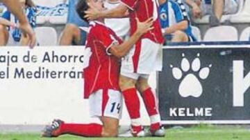 <b>CONTRASTES. </b>El Real Murcia celebró un grandísimo triunfo ante un Hércules que fue incapaz de empatar el encuentro.