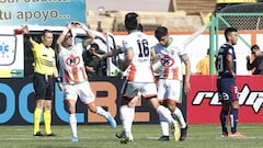 Futbol, Cobresal vs Universidad de Chile.  Copa Chile 2019.  El jugador de Cobresal, Felipe Reynero, celebra su gol , durante el partido por Copa Chile realizado en el estadio El Cobre, El Salvador, Chile.  07/09/2019  Ramon Monroy/Photosport   Football, 