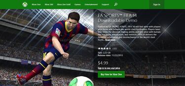 Electronic Arts cobra por error las demos de FIFA 14 y UFC