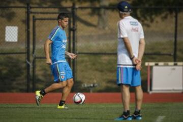 La Selección entrenó durante una hora y media. El trabajó se enfocó en lo físico.