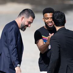 Arda Turan, en el entrenamiento, para grabar su documental