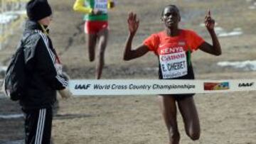 Emily Chebet fue la ganadora en el Mundial de cross de Bydgoszcz.