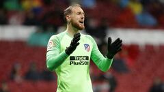 Oblak, durante un partido de LaLiga con el Atl&eacute;tico.
 
 
 
 