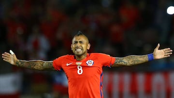 Chile venció con dos goles de Arturo Vidal