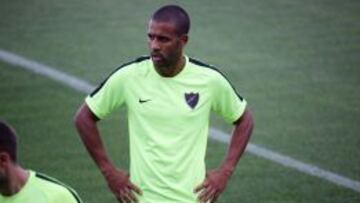 Tissone en el entrenamiento del M&aacute;laga CF