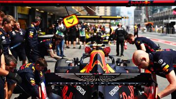 El Red Bull de Gasly, en el GP de Azerbaiy&aacute;n 2019 de F&oacute;rmula 1. 