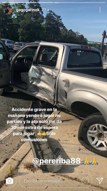 El accidente de tráfico que sufrió Garín antes de un partido
