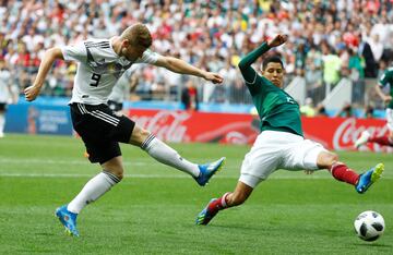 Timo Werner tuvo la primera ocasin clara de los germanos. 