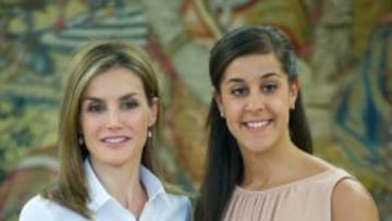 Carolina Mar&iacute;n junta a la Reina Letizia.