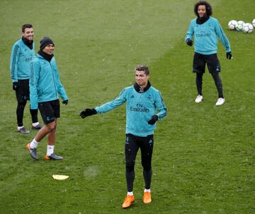 El Madrid entrena con todo esperando al Girona