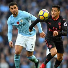 Así fue el ingrato partido de Alexis ante el Manchester City
