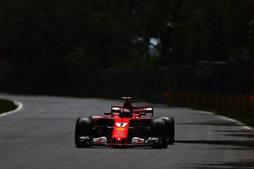 Kimi Raikkonen en la calificación del GP de Canadá.