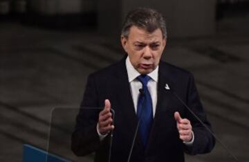 Juan Manuel Santos recibe el premio al Nobel de la Paz