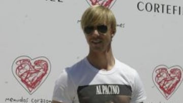 Guti, ayer tras el entrenamiento.