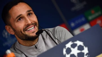 Andone, en la comparecencia de prensa previa al partido entre Real Madrid y Galatasaray.