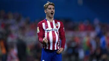 Griezmann celebra un gol con el Atlético.