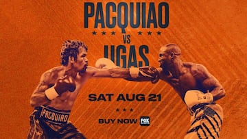 Cartel del Pacquiao vs Ugas.