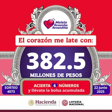 Resultados Sorteo Melate 4073: números que cayeron hoy y premios | 22 de junio del 2025