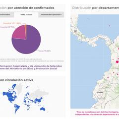 Mapa de casos y muertes por coronavirus por departamentos en Colombia: hoy, 7 de noviembre