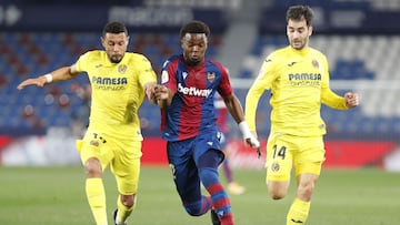 03/02/21 PARTIDO UNICO COPA DEL REY CUARTOS
LEVANTE UD - VILLARREAL CF
MALSA ENTRE COQUELIN Y TRIGUEROS