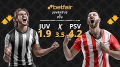Juventus vs. PSV: horario, dónde ver, pronósticos y cuadro