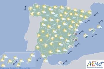 Previsi&oacute;n del martes 6 de diciembre