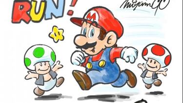 Le dan un iPad Pro a Miyamoto y esto es lo que dibuja