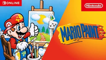 Mario Paint on Nintendo Switch Online; playable via USB mouse on Switch dock, or mouse mode on the Joy-cons 2 on the Nintendo Switch 2.