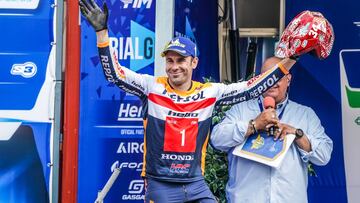 Toni Bou, en el podio del TrialGP de Italia.