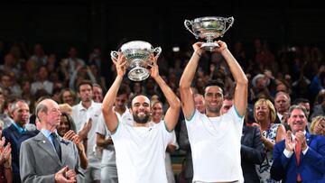 Actuales número 1 del mundo en la categoría de dobles. Campeones de Wimbledon y US Open. Además consiguieron el título del ATP 1000 de Roma.