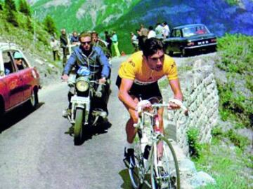  El belga Eddy Merkx arrasó en el Tour, ganó la general, la montaña, la regularidad, la combinada por equipos...Y así se ganó el apodo de 'El Caníbal': era insaciable.