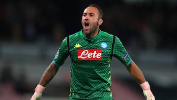 David Ospina regresa luego de su lesión al arco del Napoli en la goleada 3-0 al Chievo