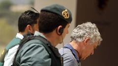 Villar, al ser detenido por la Guardia Civil.