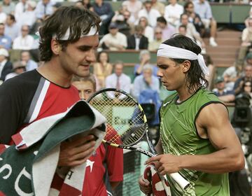Primer enfrentamiento de ambos en París en las semifinales de 2005. 