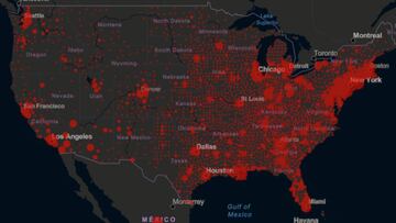 Estados Unidos sigue aumentando los casos positivos por coronavirus y est&aacute; muy cerca de llegar a los 900,000 contagiados y las 50,000 muertes.