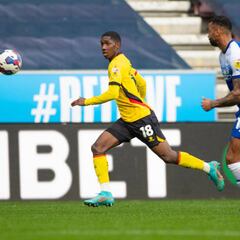 Yaser Asprilla da asistencia en el triunfo de Watford contra Wigan