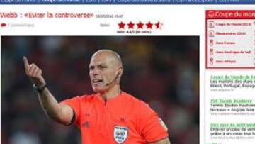 Howard Webb: "Cuando me equivoco es horrible, no puedo dormir por las noches"
